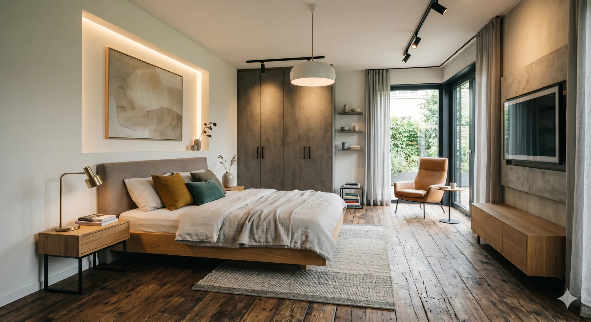 Schlafzimmer vor der Visualisierung — Originalfoto vom Termin